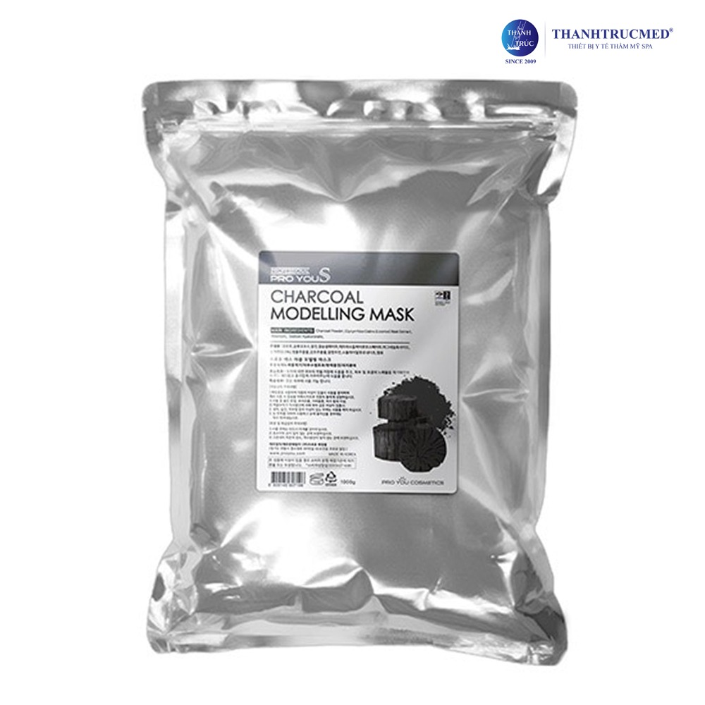 Charcoal Modeling Mask PROYOU S - Mặt nạ than hoạt tính giải độc & làm sạch sâu